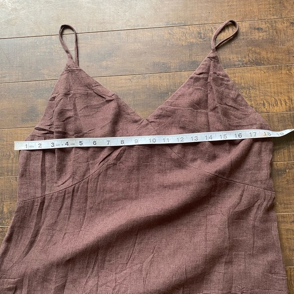 Free People Emmers brown linen midi dress - Picture 8 of 15